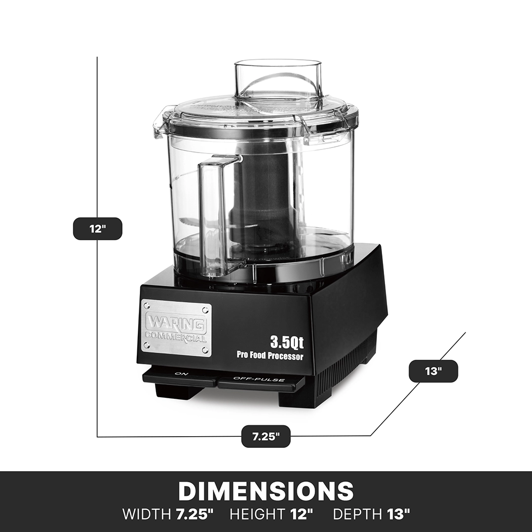 3.5-Quart Food Processor with Flat Lid